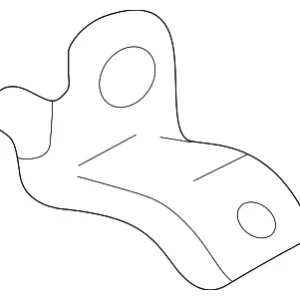 Door Trim Panel Upper Bracket - Mazda (LA01-68-403A)