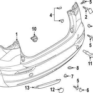 Bumper Cover - Mazda (DN4F-50-221E-BB)