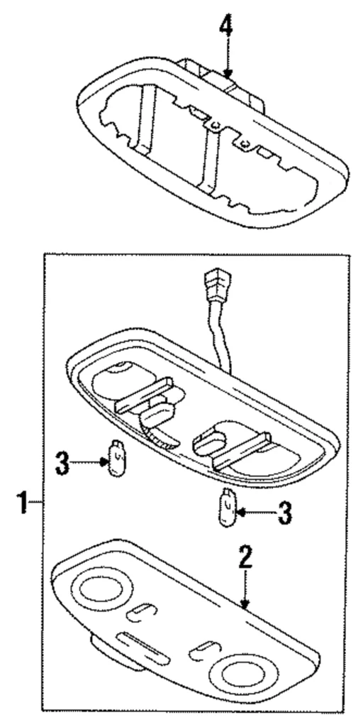 Console Assembly - Mazda (FD01-69-970F-03)