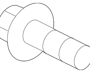 High Mount Lamp Screw - Mazda (9973-50-512B)