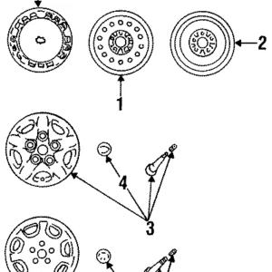 Wheel, Steel - Mazda (9965-C4-5540)