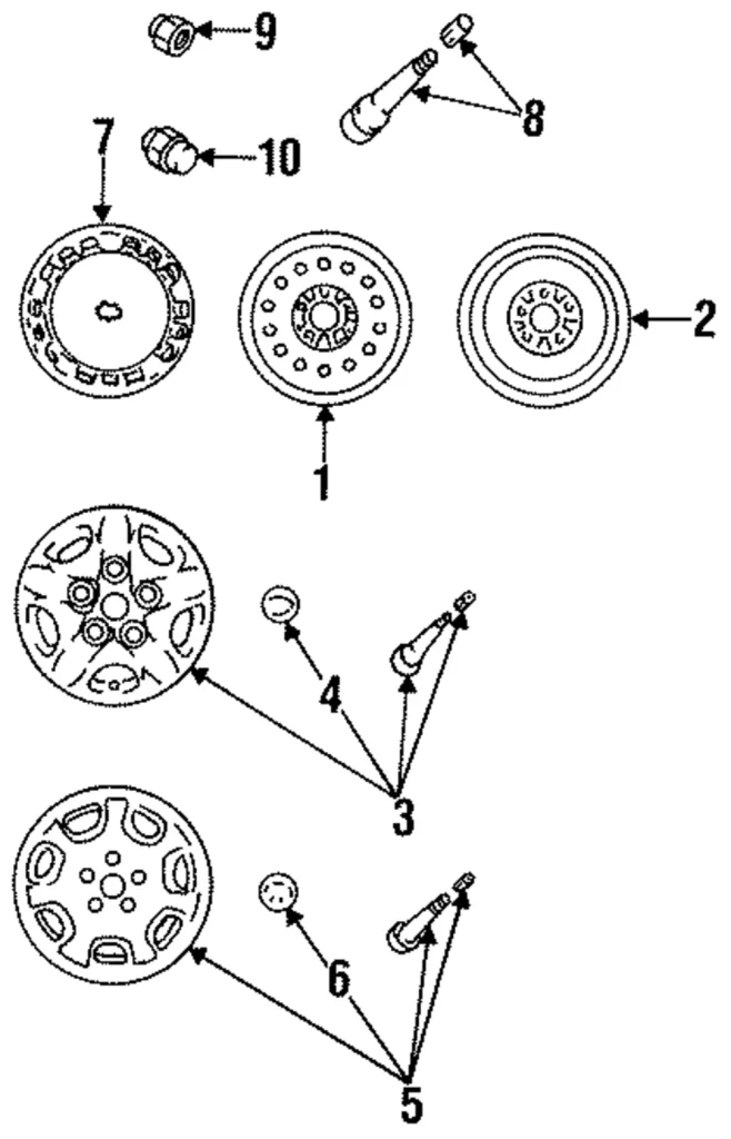 Wheel, Steel - Mazda (9965-C4-5540)