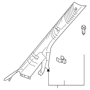 Windshield Pillar Trim - Mazda (TD11-68-160J-34)