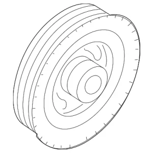 Crankshaft Pulley - Mazda (ZJ38-11-400)