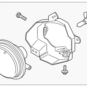 Fog Lamp Assembly - Mazda (DR61-51-680A)