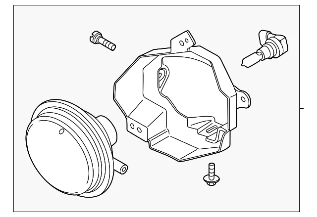 Fog Lamp Assembly - Mazda (DR61-51-690A)