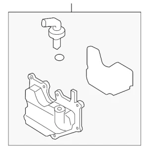 Engine Oil Separator Filter - Mazda (L3K9-13-570)