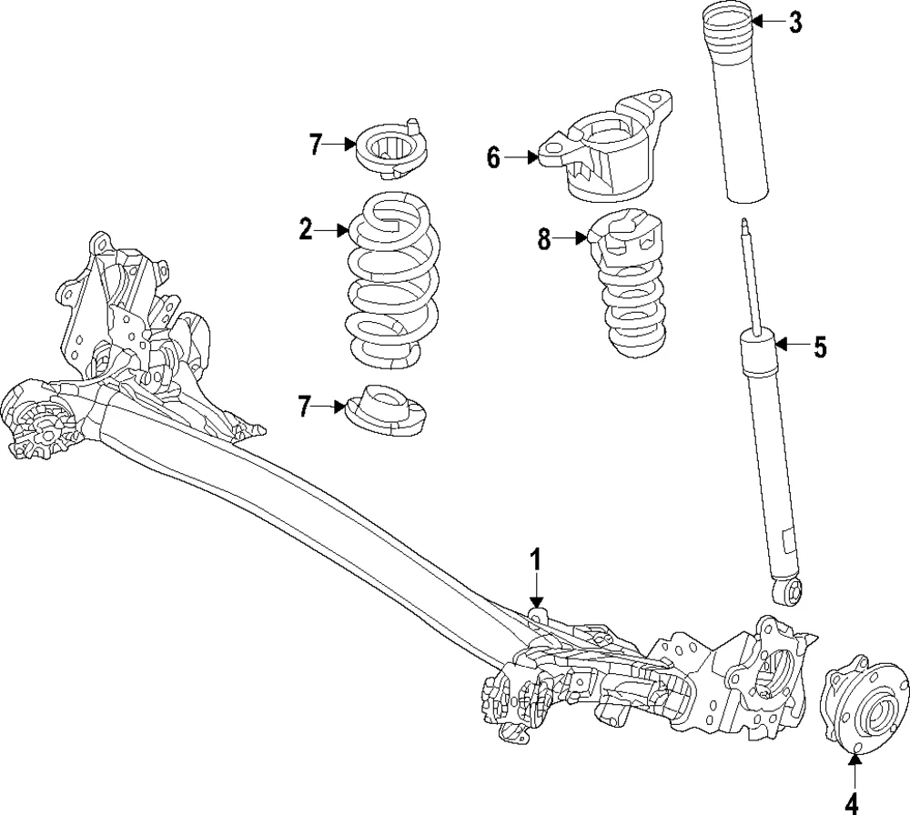 Rear Hub & Bearing - Mazda (VA41-26-15X)