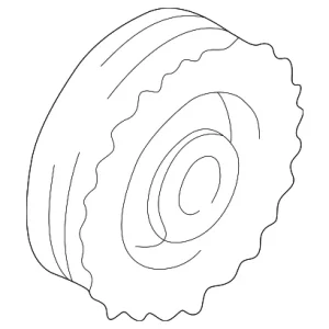 Crankshaft Pulley - Mazda (FSB8-11-400)