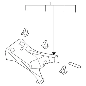 Quarter Pillar Trim - Mazda (TD11-68-280F-77)