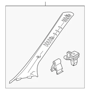 Windshield Pillar Trim - Mazda (D652-68-160D-75)