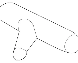 Check Valve T-Connector - Mazda (GS3L-67-502)