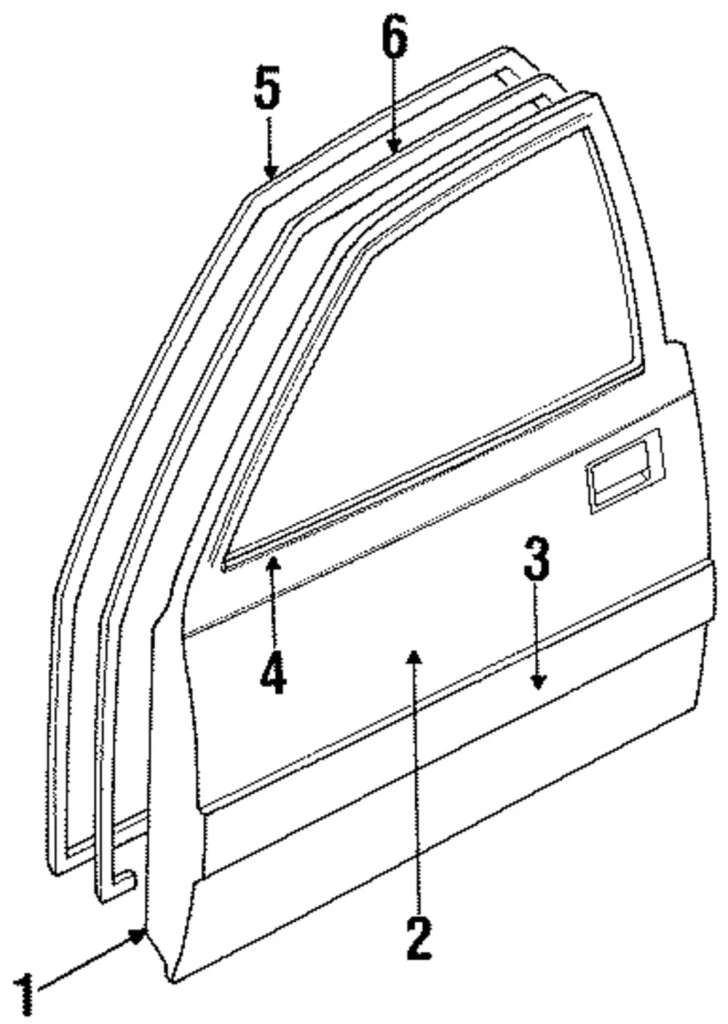 Belt Molding - Mazda (UE57-50-640)