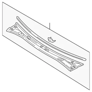 Cowl Grille - Mazda (TA01-50-790C)