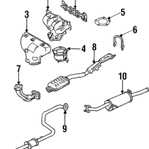 Exhaust Manifold - Mazda (Z509-13-451A)