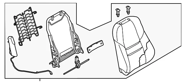 Seat Back Assembly - Mazda (TS71-88-130-39)