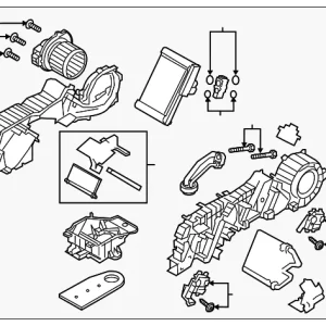 AC & Heater Assembly - Mazda (TK48-61-87XC)
