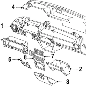 Radio Cover - Mazda (BF68-55-220-65)