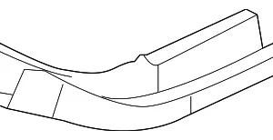 Frame Side Member Reinforcement - Mazda (GK2A-54-391)