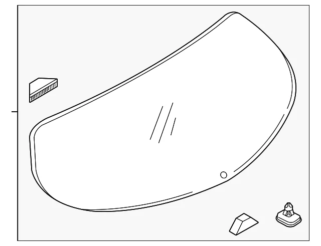 Lift Gate Glass - Mazda (VA54-63-930)