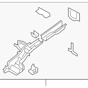 Rear Rail Assembly - Mazda (EG21-54-810P)