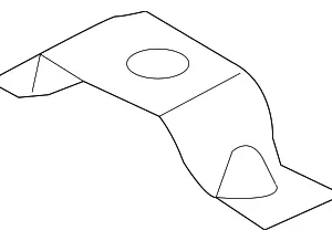 Front Floor Pan Bracket - Mazda (B45A-53-6N0A)