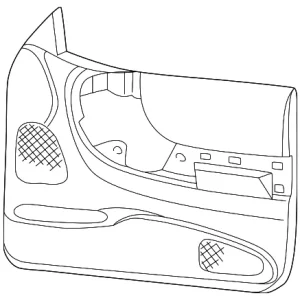 Door Trim - Mazda (1F75-68-420-30)