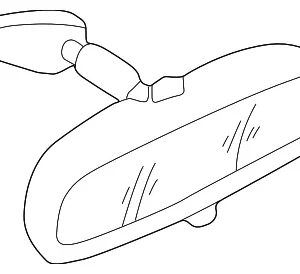 Mirror Inside - Mazda (HG82-69-220B)