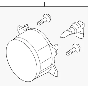 Fog Lamp Assembly - Mazda (NE01-51-680A)