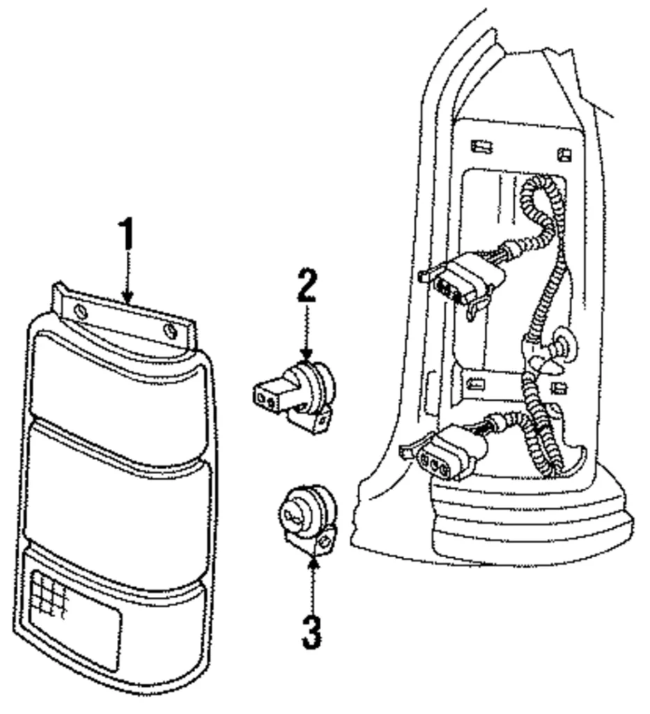 Tail Lamp Assembly - Mazda (ZZL0-51-160A)