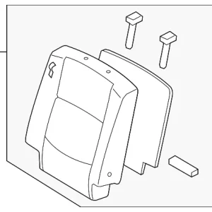 Seat Back Assembly - Mazda (CE49-88-280A-34)