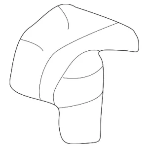 Rear Weather-Strip Clip - Mazda (T001-56-742)