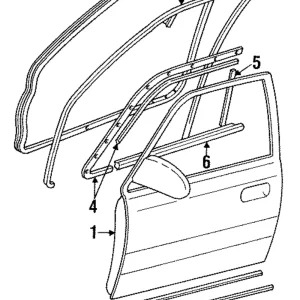 Window Molding - Mazda (H260-50-5K0)