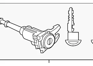 Cylinder & Keys - Mazda (TAY0-76-220)