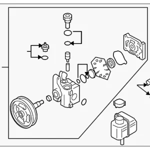 Power Steering Pump - Mazda (EG21-32-650C)