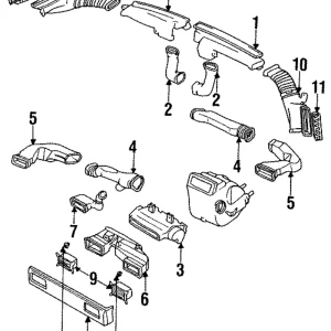 Air Outlet - Mazda (BR70-64-77X)