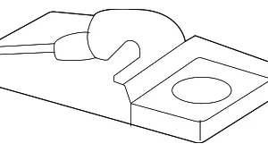 Seat Belt Guide - Mazda (DGH9-88-2L7-02)