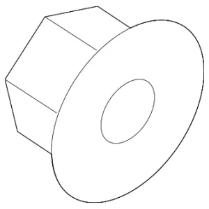 Converter & Pipe Nut - Mazda (PY88-13-465A)