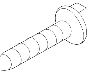 Drive Shaft Assembly Rear Bolt - Mazda (9YA0-2A-619)