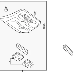 Overhead Console - Mazda (E100-69-96YR-22)
