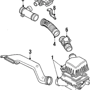 Inlet Duct - Mazda (G601-13-221A)