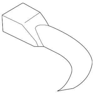 Outer Buckle - Mazda (TDY1-57-720A-00)