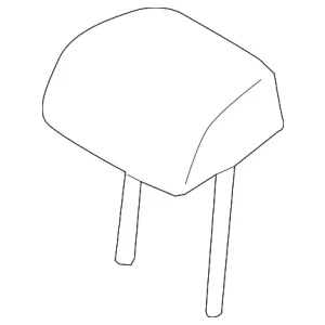 Headrest, Center - Mazda (TK79-88-290-03)