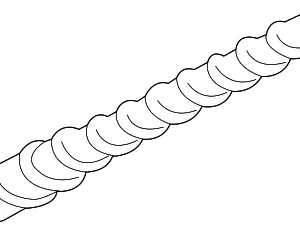 Antenna Mast - Mazda (BHN9-66-A30)