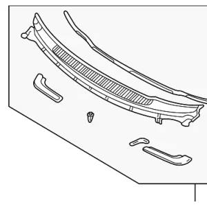 Cowl Grille - Mazda (LD47-50-790)