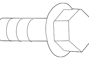 Steering Wheel Bolt - Mazda (9YA0-11-003A)