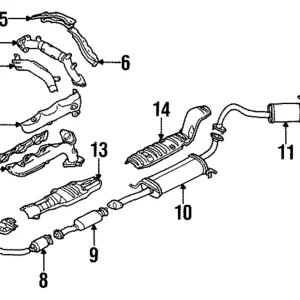 Catalytic Converter - Mazda (JE96-20-500A)