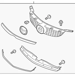 Upper Grille - Mazda (TE69-50-710B)