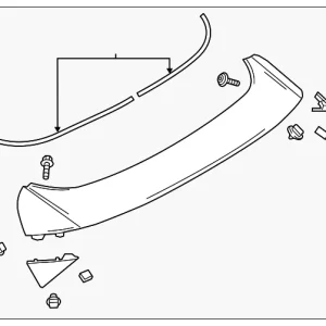 Rear Spoiler - Mazda (D10E-51-960H-1K)