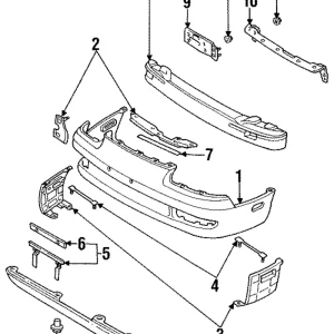 Bumper Cover Bracket - Mazda (GA2A-50-1B0)